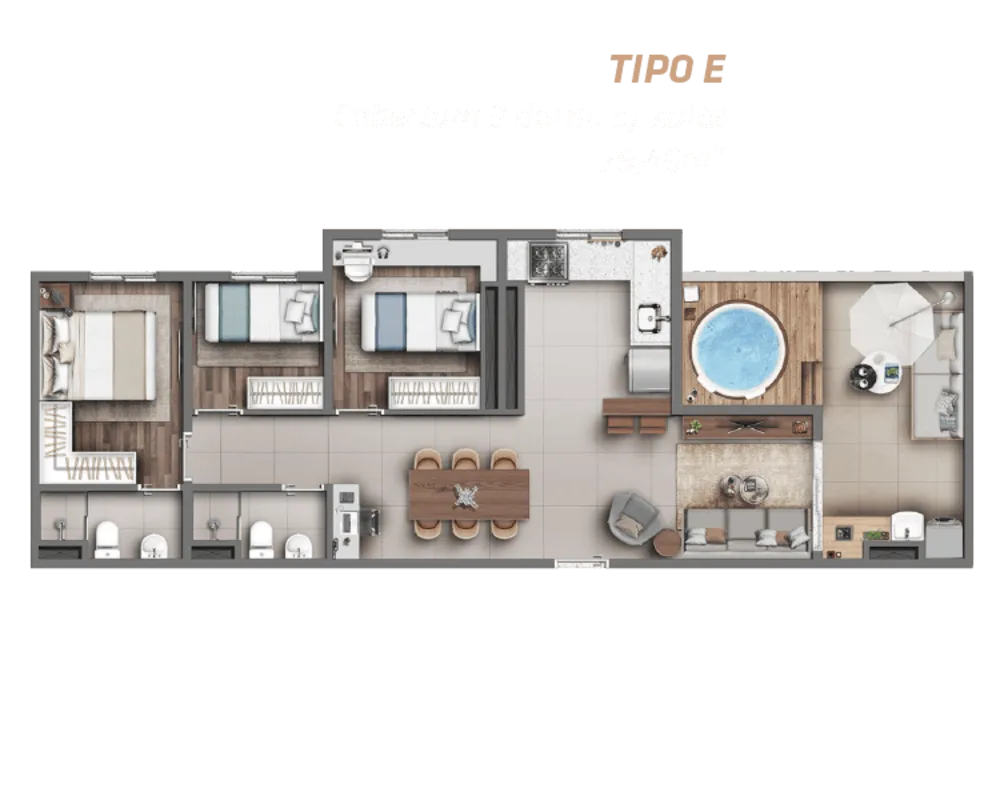 Apartamento, 2 quartos, 40 m² - Foto 8