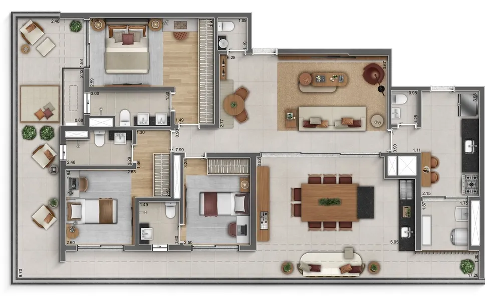 Apartamento, 3 quartos, 122 m² - Foto 40