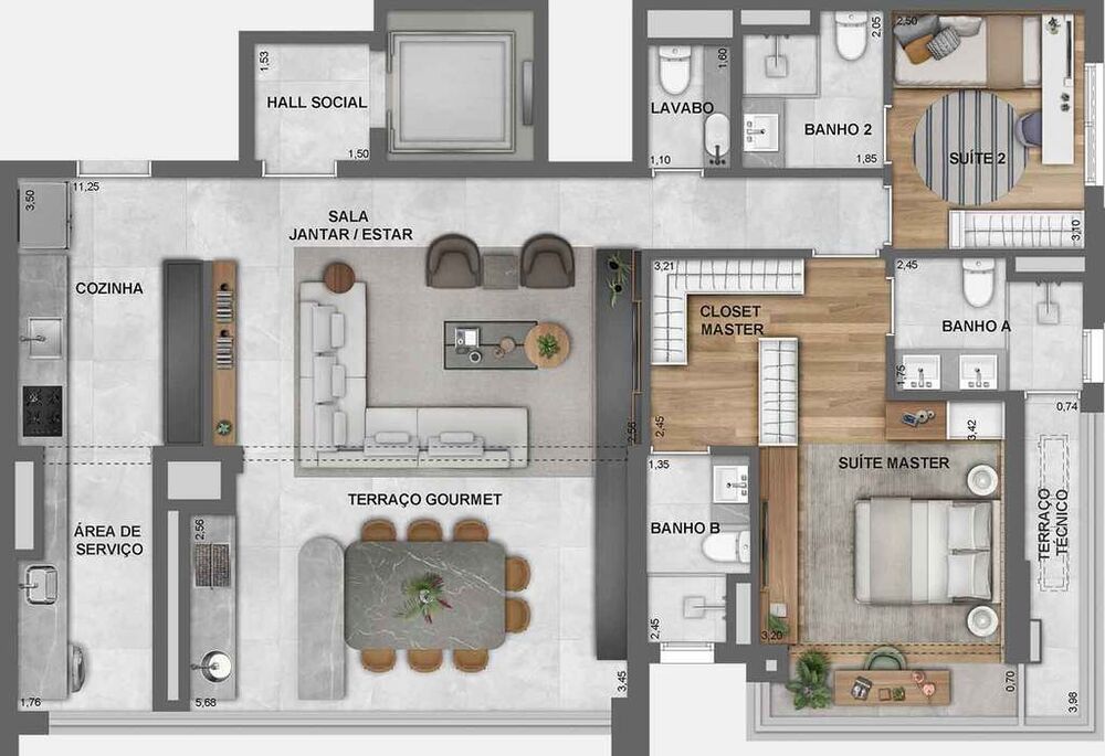 Apartamento, 3 quartos, 119 m² - Foto 4