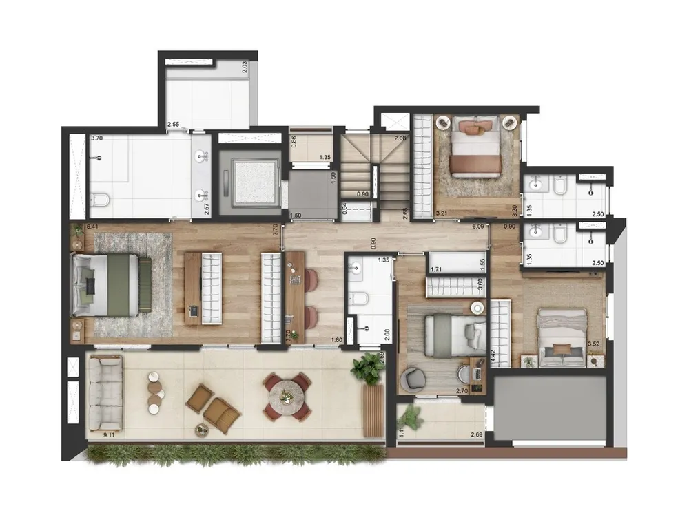 Apartamento, 2 quartos, 129 m² - Foto 8