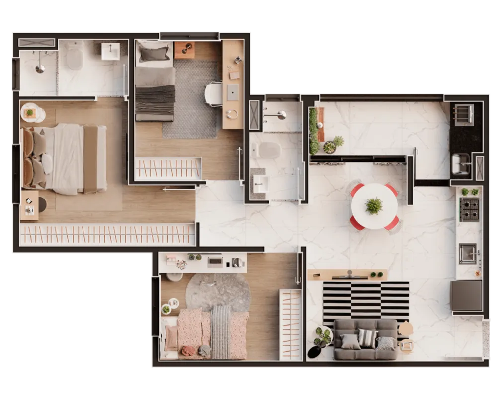 Apartamento, 2 quartos, 80 m² - Foto 4