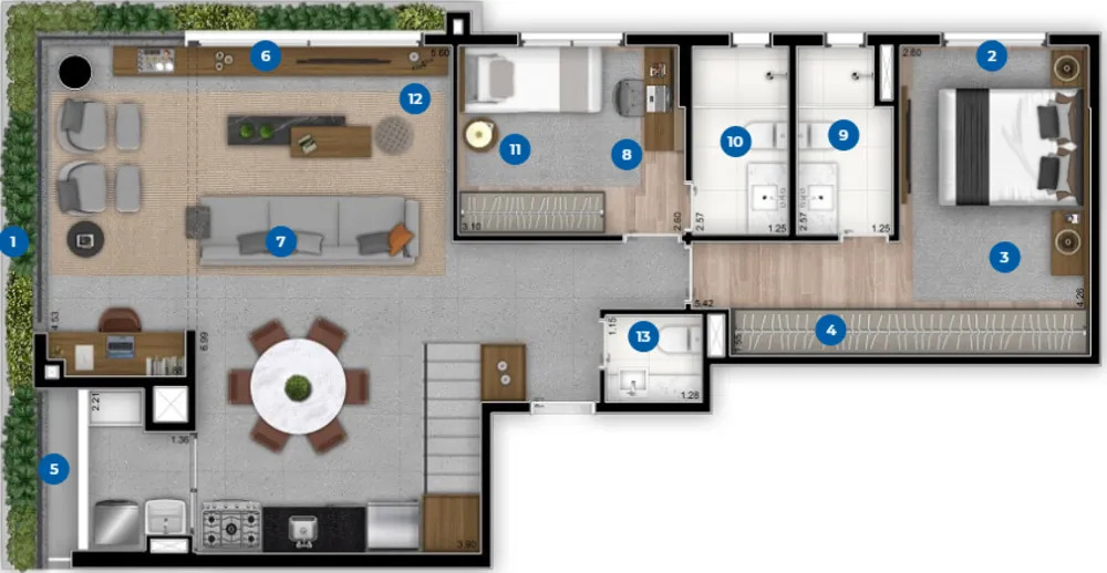 Apartamento, 2 quartos, 145 m² - Foto 8