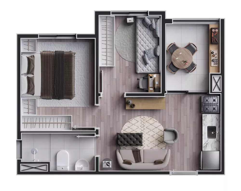Apartamento, 2 quartos, 32 m² - Foto 4