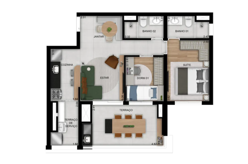 Apartamento, 3 quartos, 88 m² - Foto 12