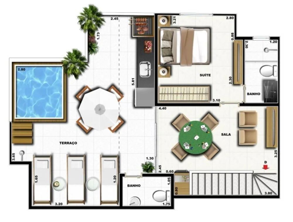 Cobertura, 3 quartos, 131 m² - Foto 31