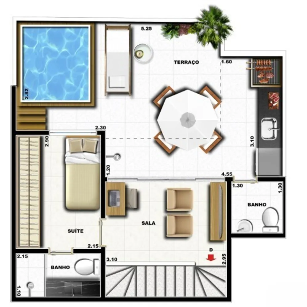 Cobertura, 3 quartos, 131 m² - Foto 29
