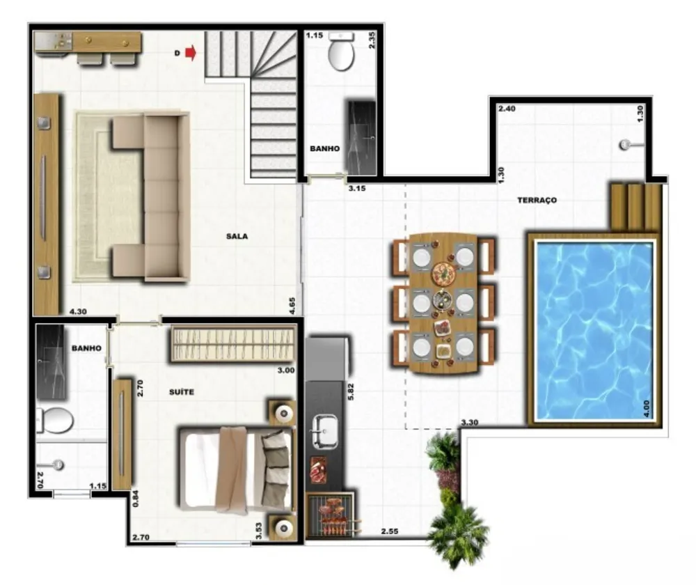 Cobertura, 3 quartos, 131 m² - Foto 35