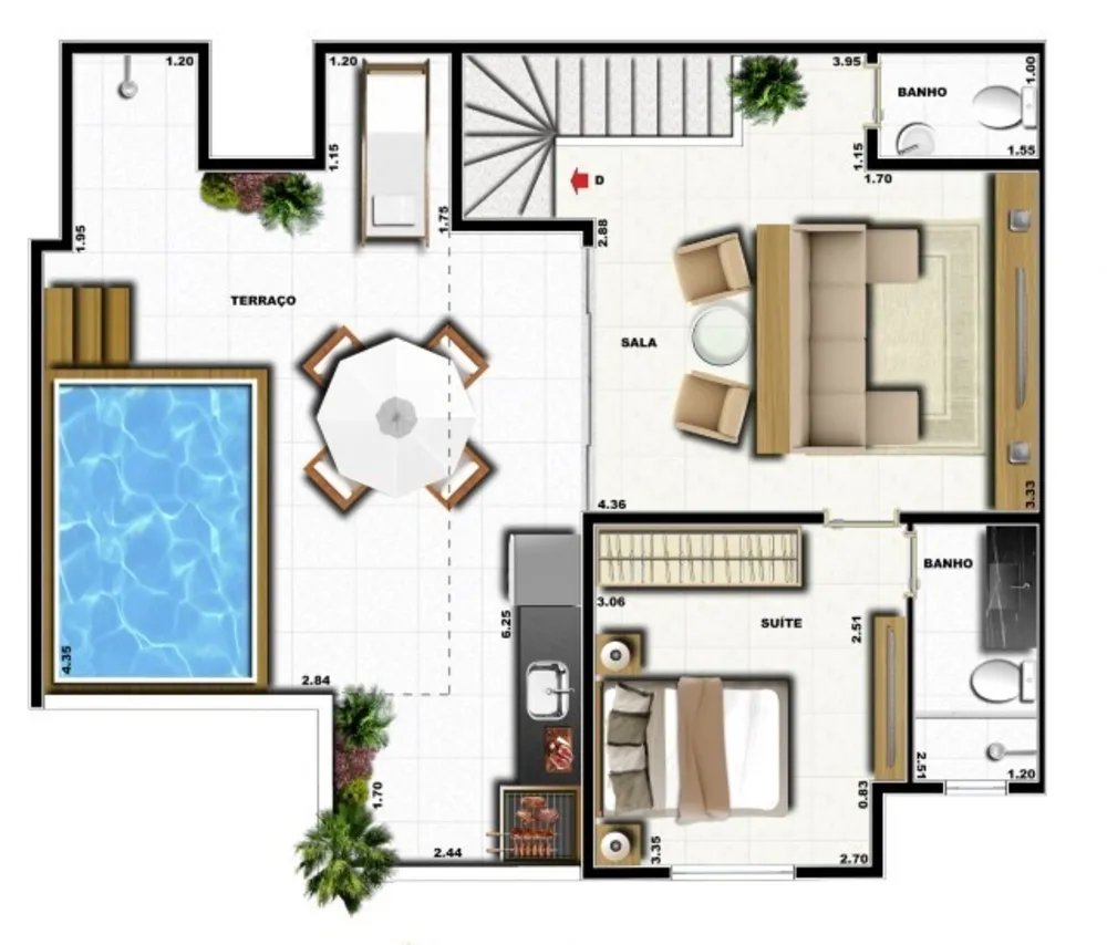 Cobertura, 3 quartos, 131 m² - Foto 37