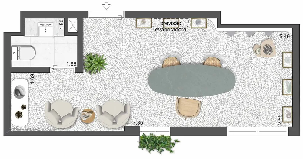 Sala-Conjunto, 48 m² - Foto 16