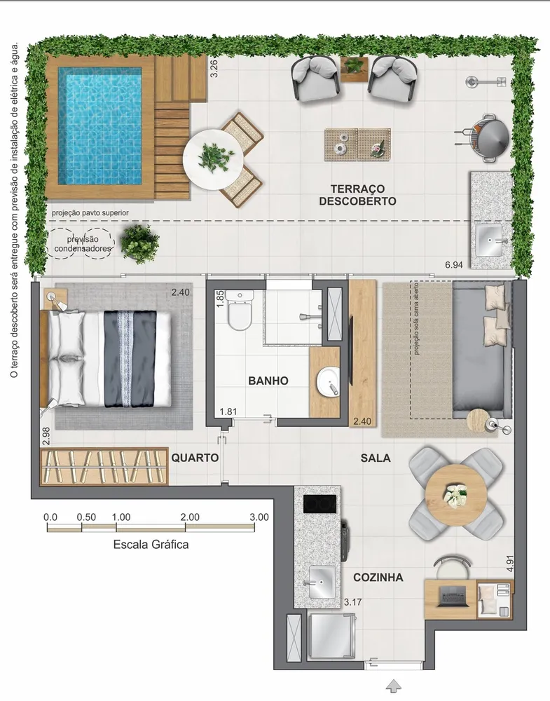 Cobertura, 1 quarto, 67 m² - Foto 67