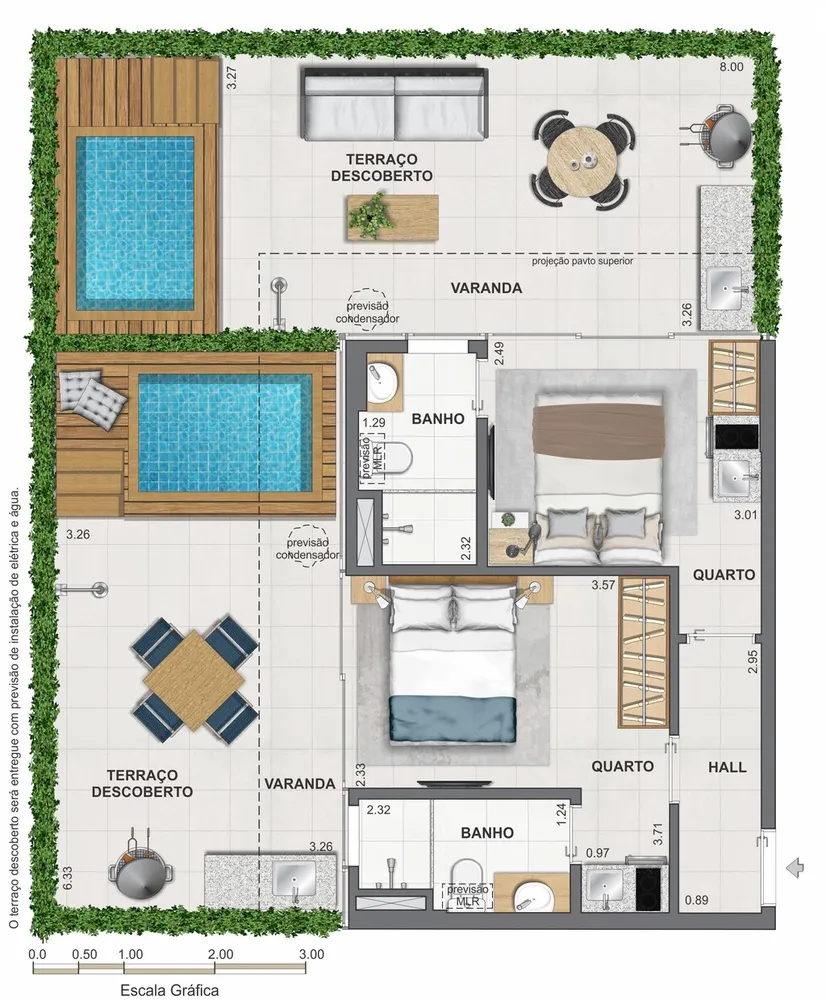 Cobertura, 1 quarto, 67 m² - Foto 82