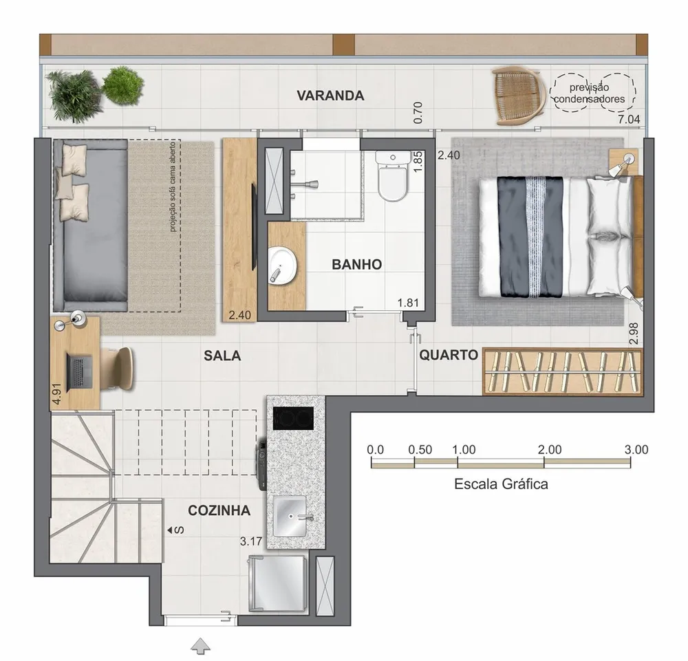 Cobertura, 1 quarto, 67 m² - Foto 75