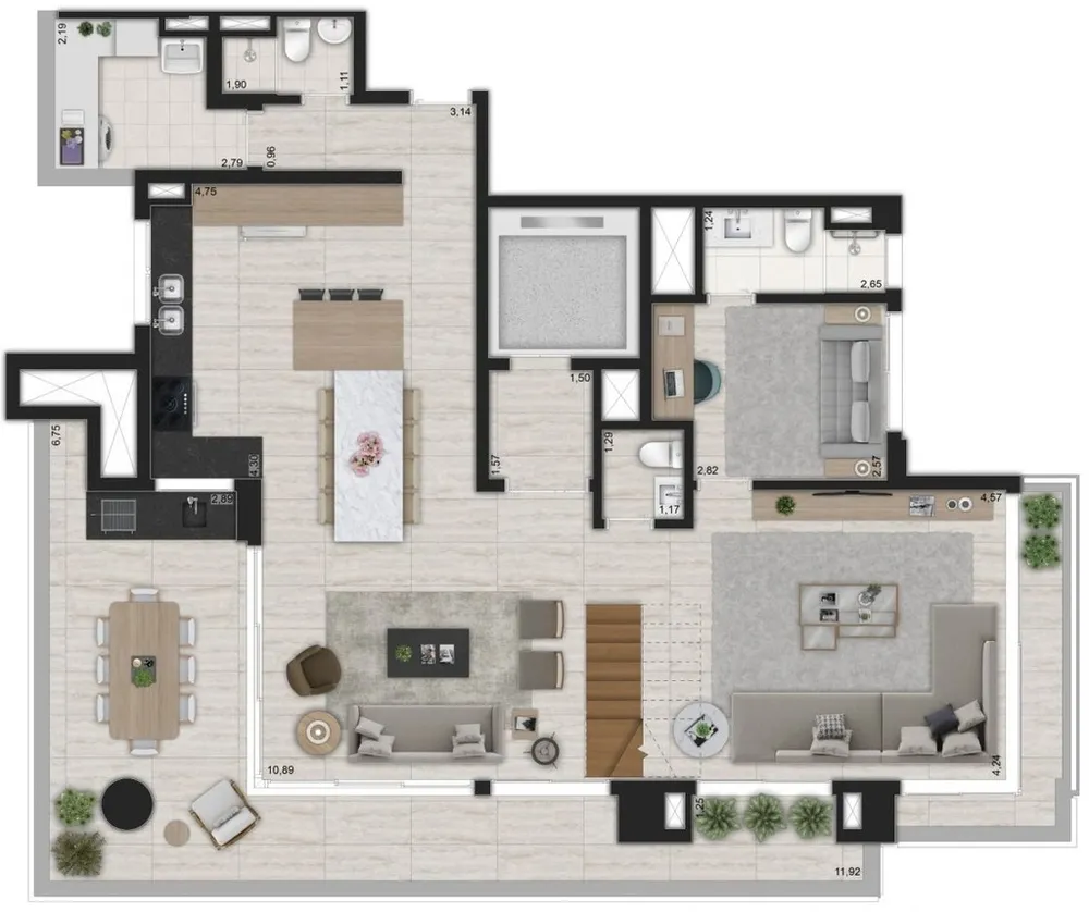 Apartamento, 3 quartos, 153 m² - Foto 2