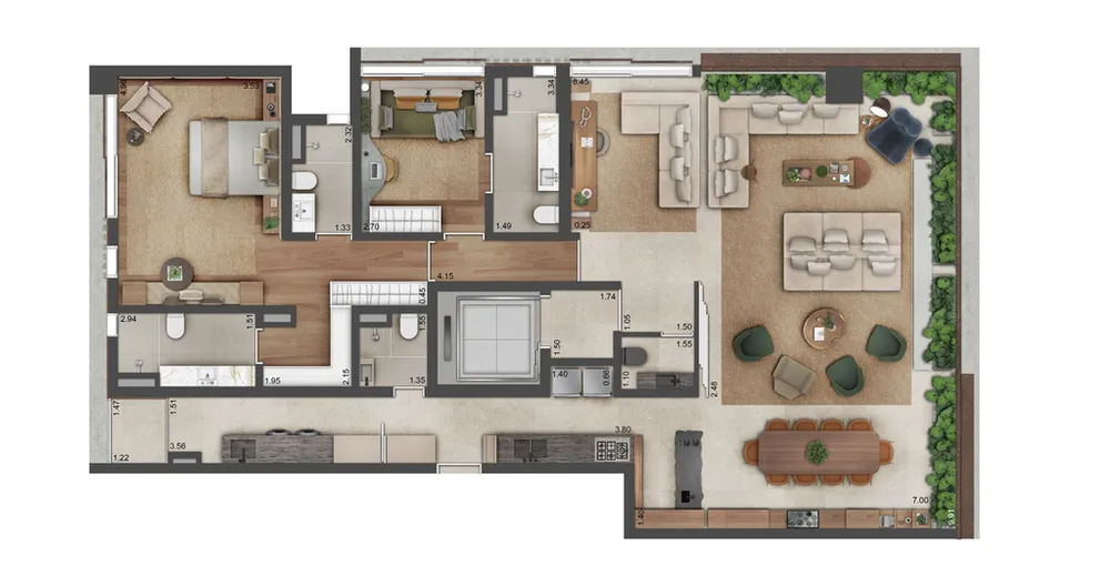 Cobertura, 4 quartos, 350 m² - Foto 8