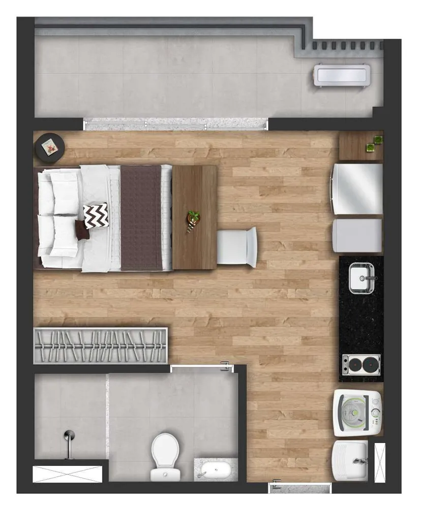 Apartamento, 1 quarto, 29 m² - Foto 8