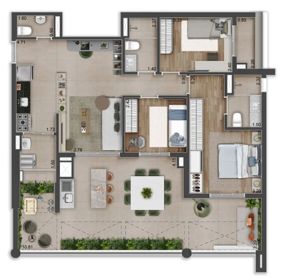 Apartamento, 3 quartos, 92 m² - Foto 12
