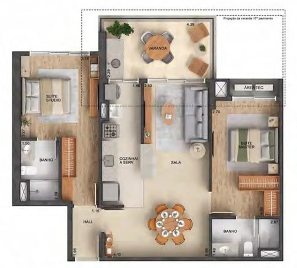 Apartamento, 2 quartos, 90 m² - Foto 11
