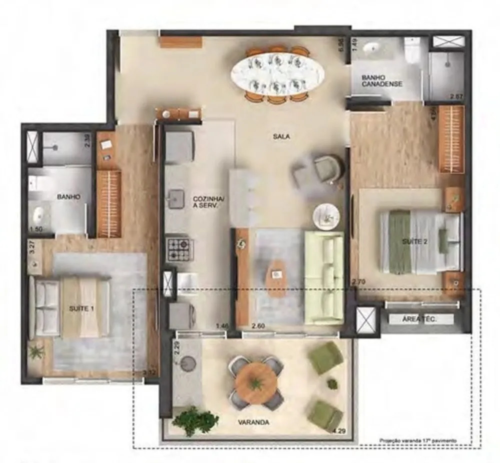 Apartamento, 2 quartos, 90 m² - Foto 12