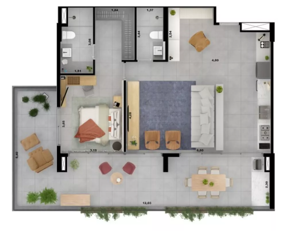 Apartamento, 1 quarto, 112 m² - Foto 10