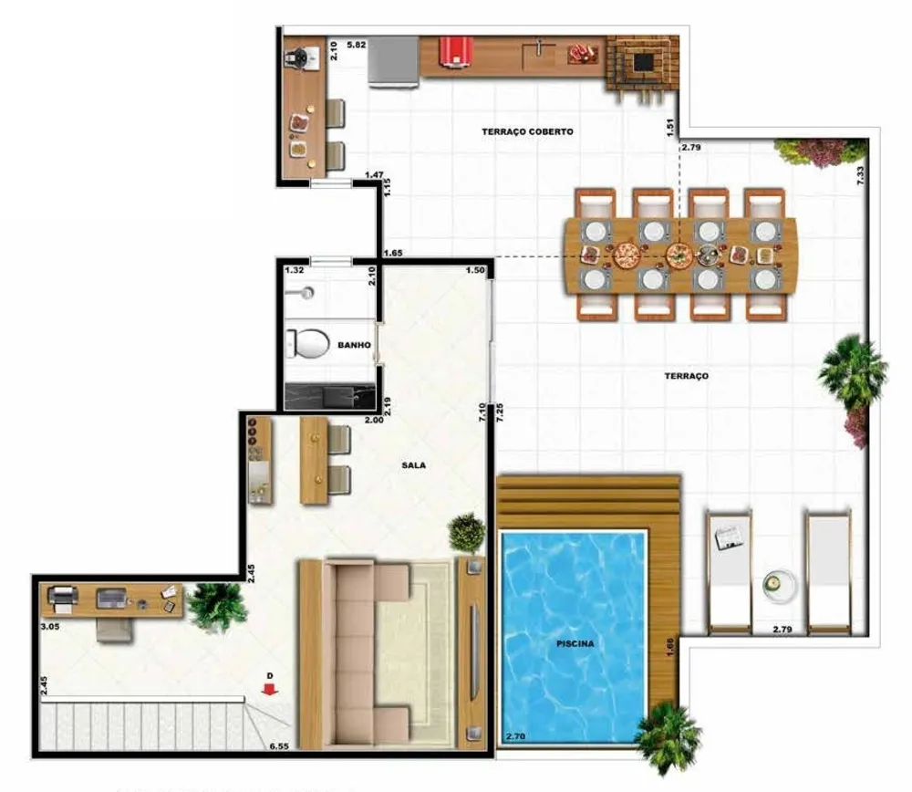 Cobertura, 2 quartos, 148 m² - Foto 32