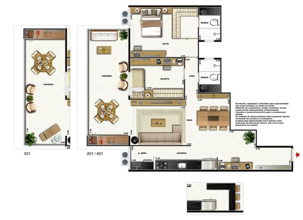 Cobertura, 2 quartos, 148 m² - Foto 20