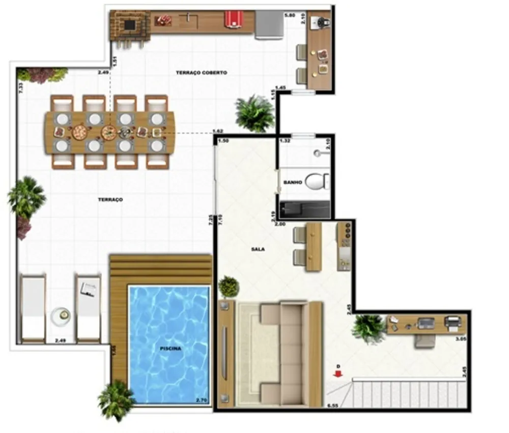 Cobertura, 2 quartos, 148 m² - Foto 30