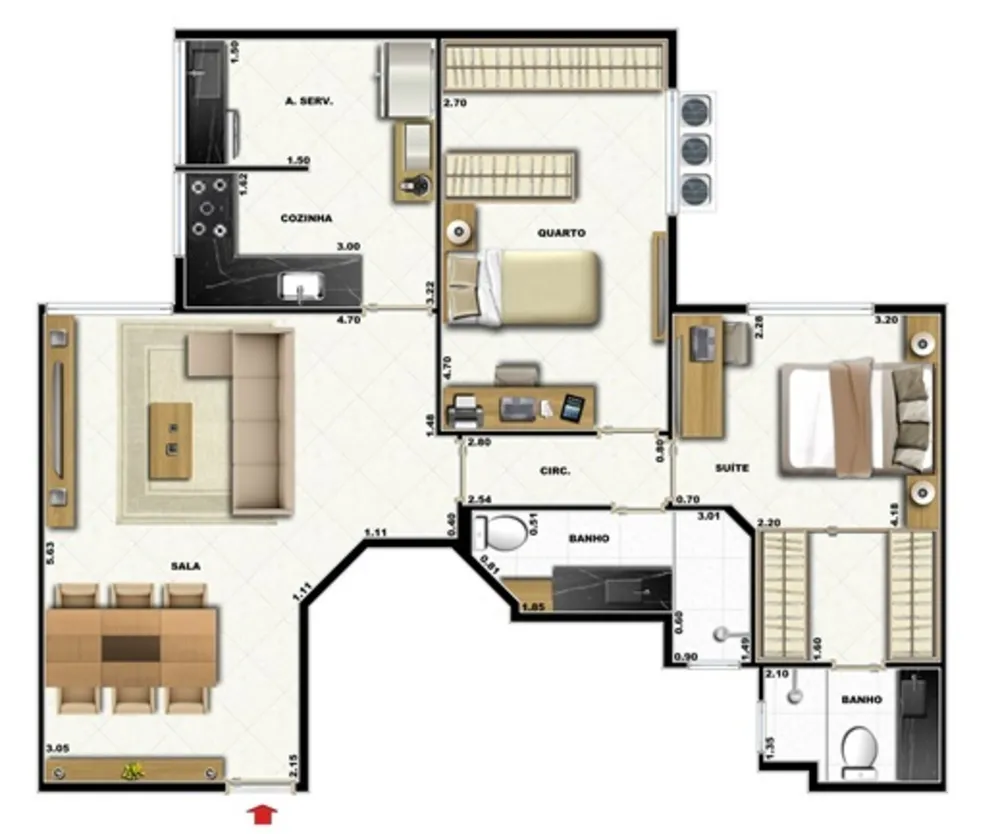 Cobertura, 2 quartos, 148 m² - Foto 19