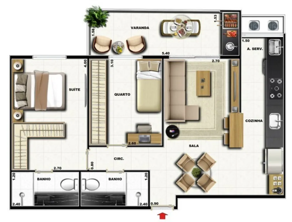 Apartamento, 2 quartos, 64 m² - Foto 18