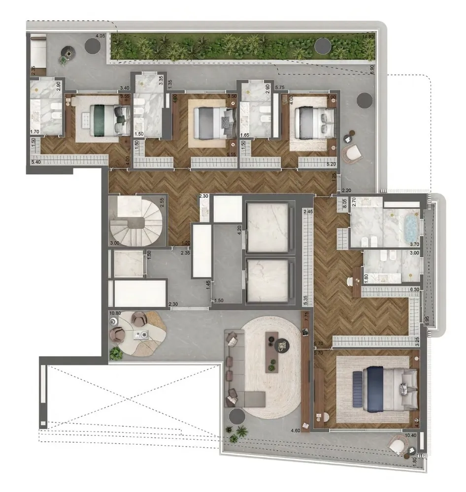 Apartamento, 4 quartos, 515 m² - Foto 9