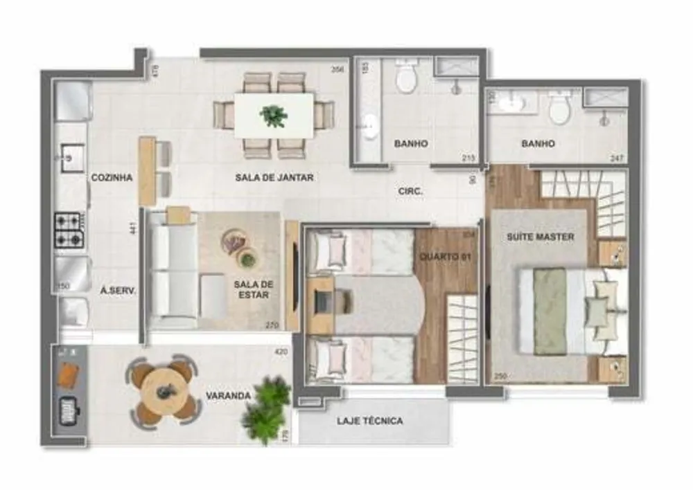 Apartamento, 2 quartos, 69 m² - Foto 63