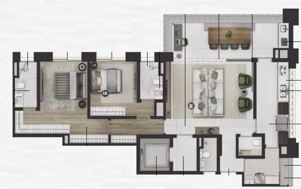 Cobertura, 3 quartos, 314 m² - Foto 7