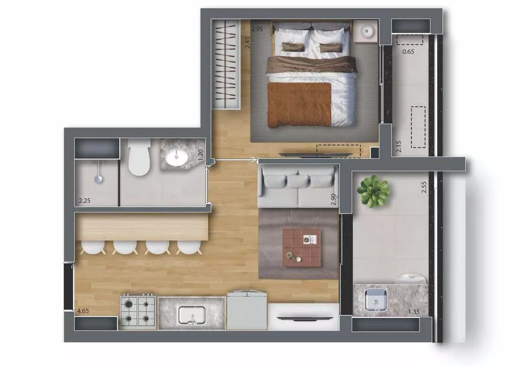 Apartamento, 1 quarto, 27 m² - Foto 27