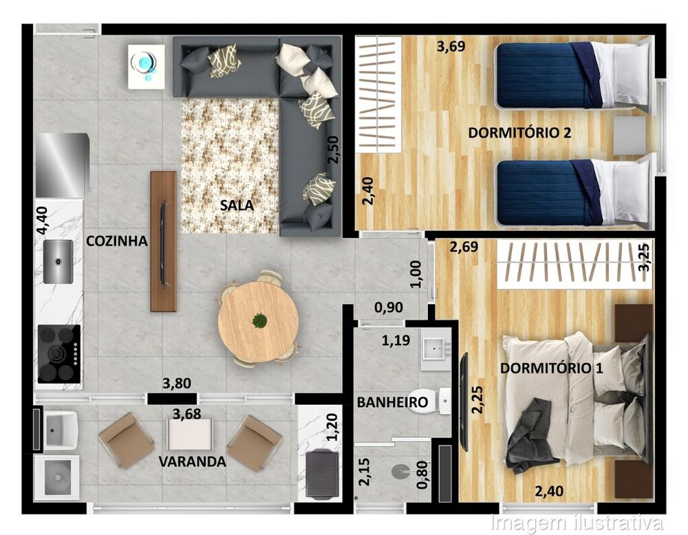 Apartamento, 2 quartos, 115 m² - Foto 17
