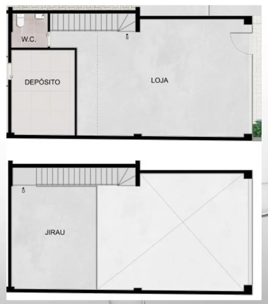 Loja-Salão, 80 m² - Foto 2