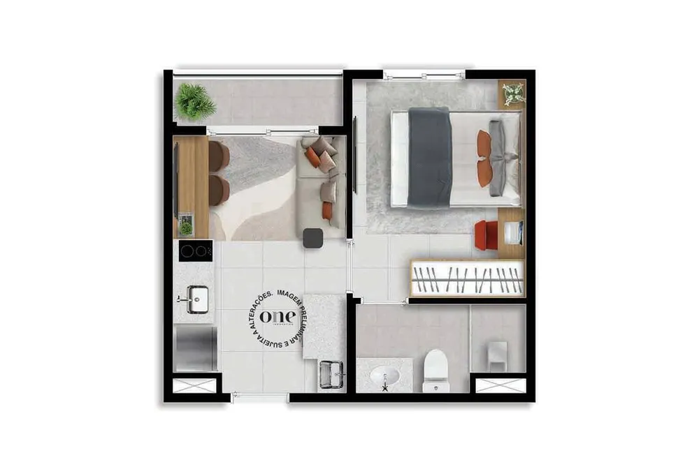 Apartamento, 1 quarto, 24 m² - Foto 7