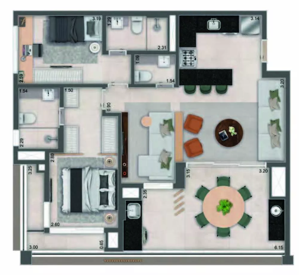 Apartamento, 3 quartos, 94 m² - Foto 11