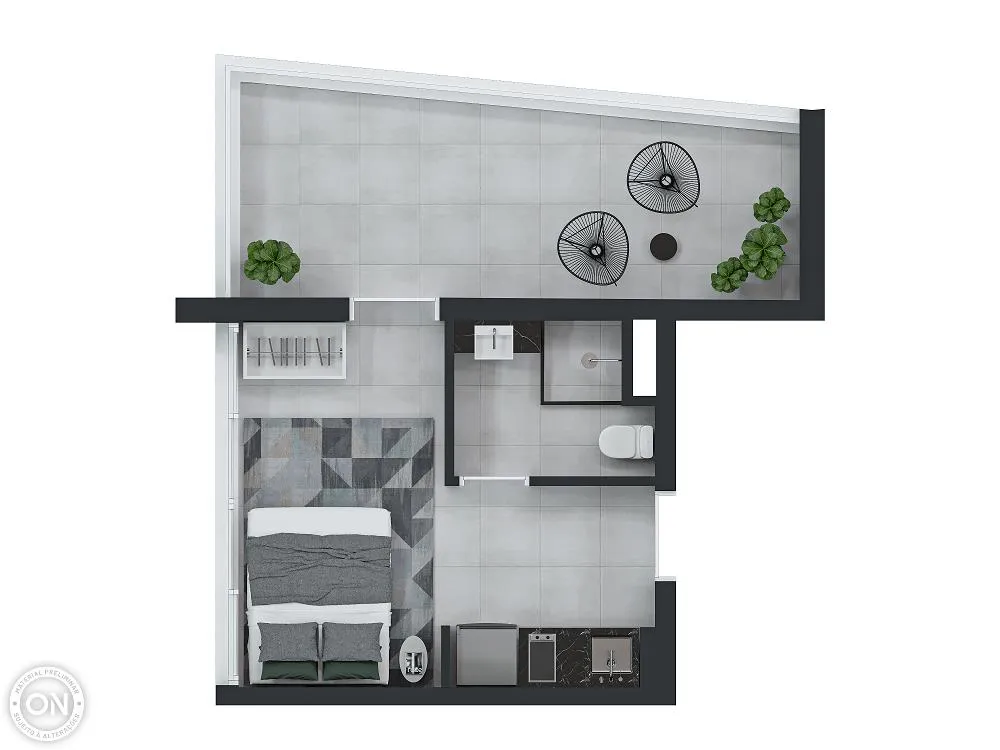 Apartamento, 1 quarto, 17 m² - Foto 6