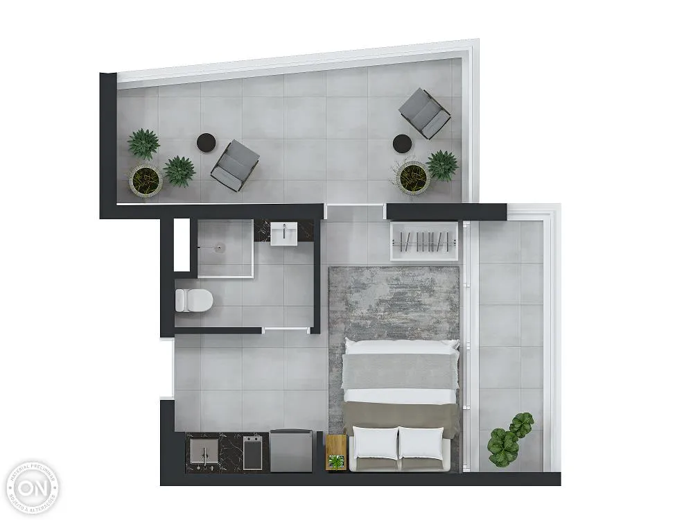 Apartamento, 1 quarto, 17 m² - Foto 8