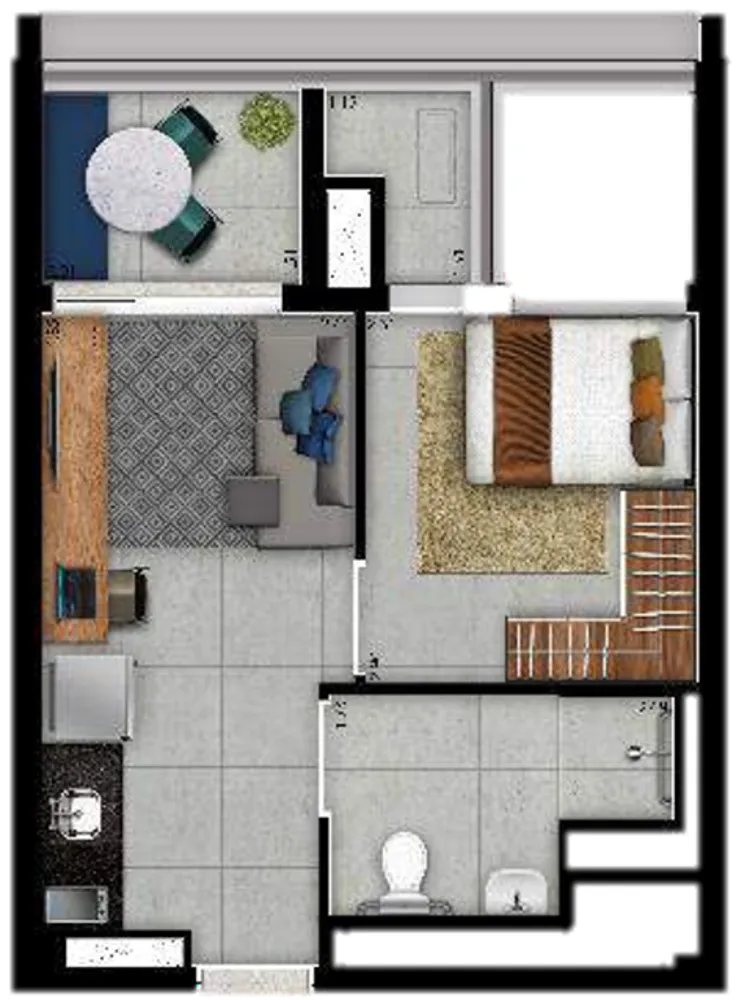 Apartamento, 1 quarto, 38 m² - Foto 12