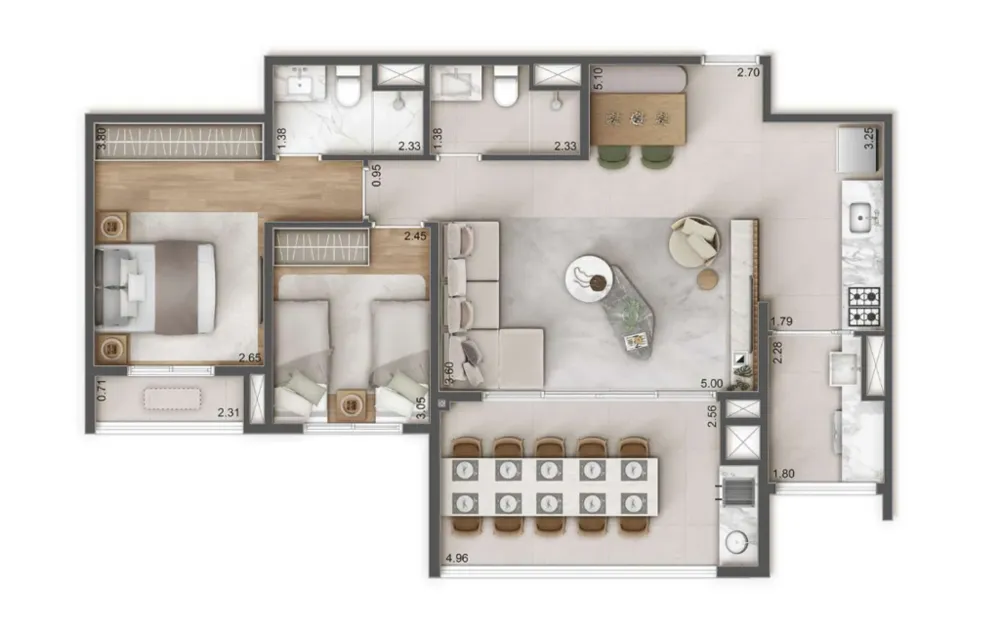 Apartamento, 3 quartos, 109 m² - Foto 4