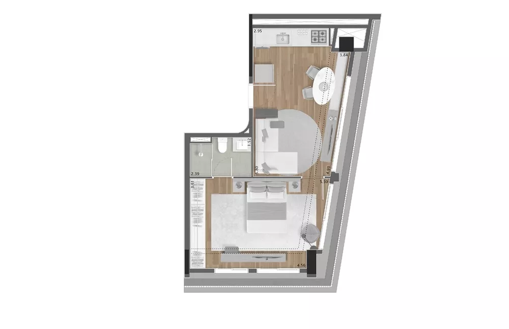 Apartamento, 1 quarto, 34 m² - Foto 14