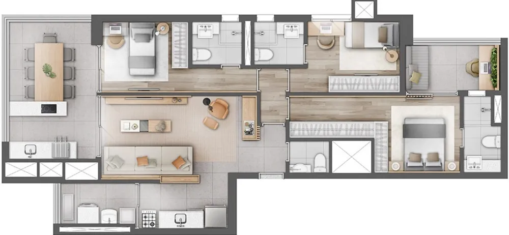 Apartamento, 2 quartos, 61 m² - Foto 8