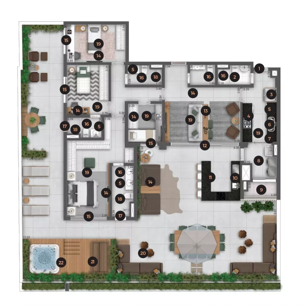 Apartamento, 4 quartos, 151 m² - Foto 7