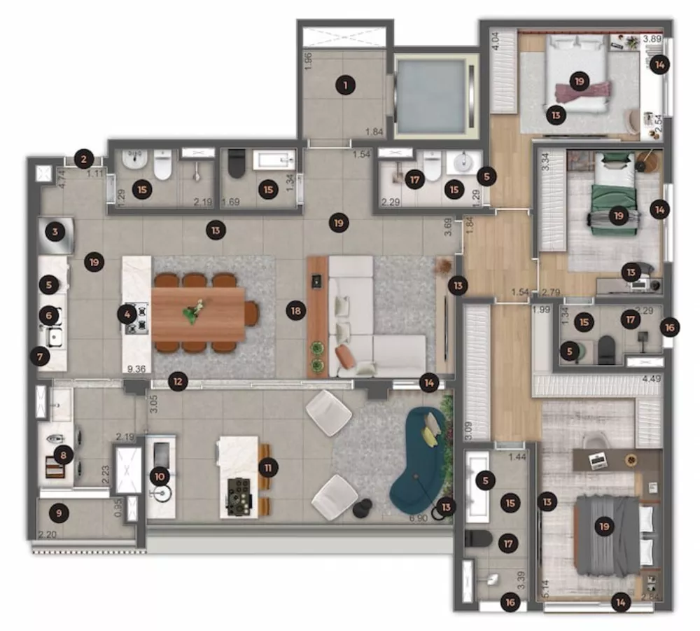 Apartamento, 4 quartos, 151 m² - Foto 24