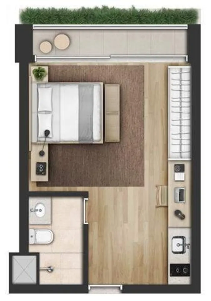 Apartamento, 1 quarto, 22 m² - Foto 8