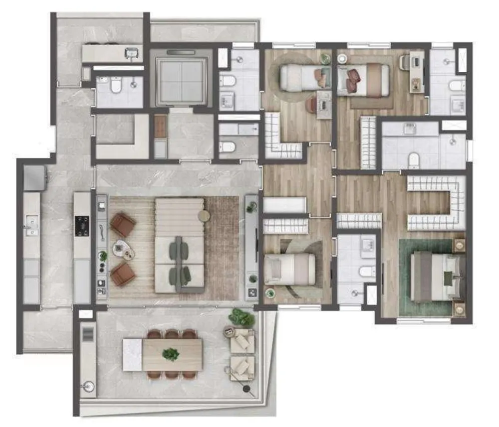 Apartamento, 3 quartos, 288 m² - Foto 7