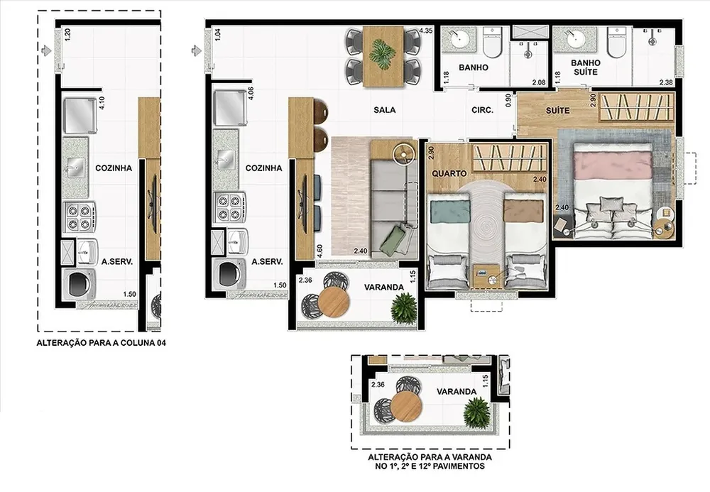 Apartamento, 2 quartos, 48 m² - Foto 21