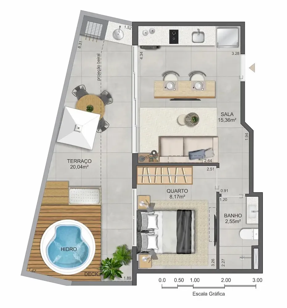 Apartamento, 1 quarto, 32 m² - Foto 27