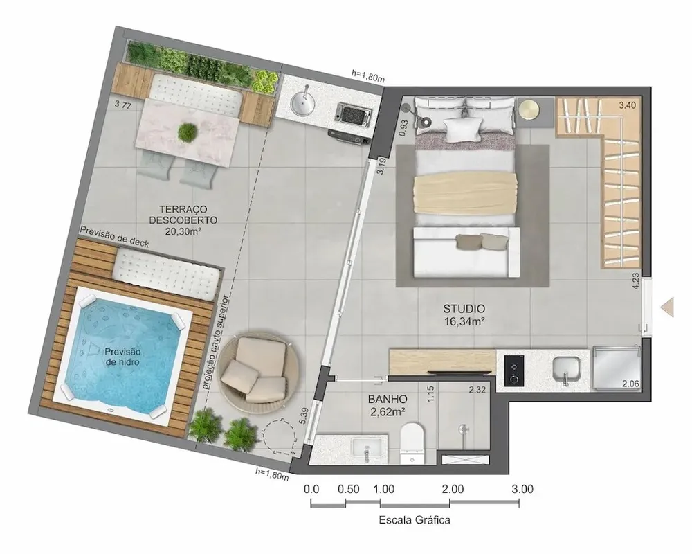 Apartamento, 1 quarto, 32 m² - Foto 24