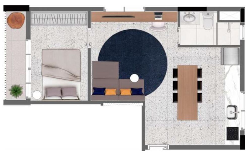Apartamento, 1 quarto, 22 m² - Foto 3